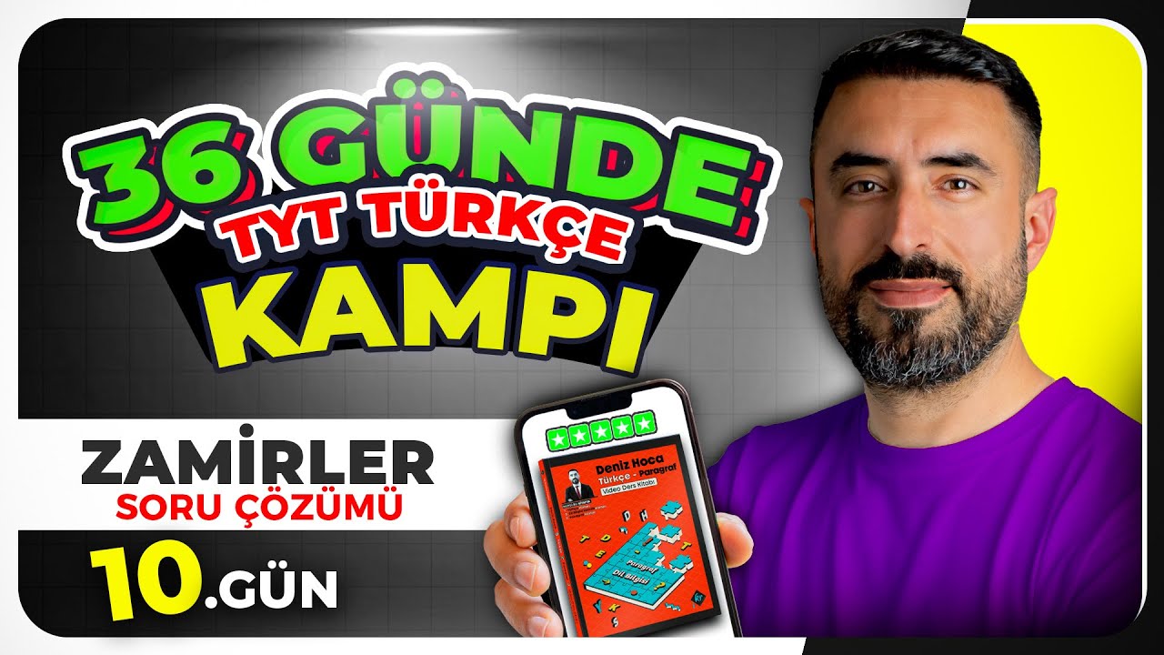 ZAMİRLER Soru Çözümü 📌 36 GÜNDE TÜRKÇE KAMPI | 10.Gün