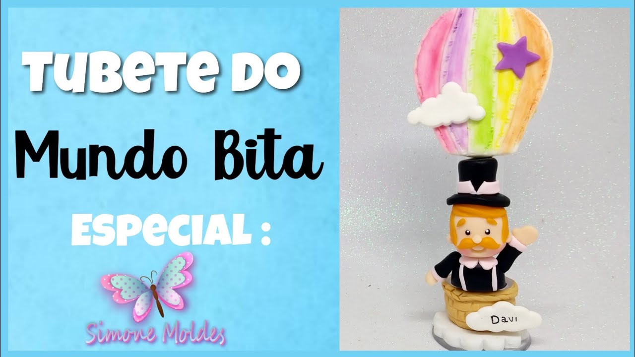 Lembrancinha do Mundo Bita em biscuit | Especial Simone Moldes || Pierre Marinho