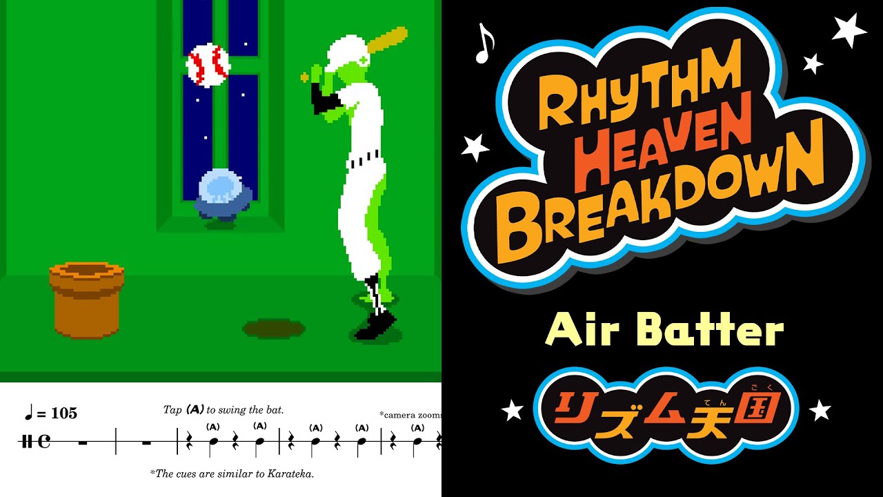 Rhythm Heaven Breakdown | Air Batter (Rhythm Tengoku)