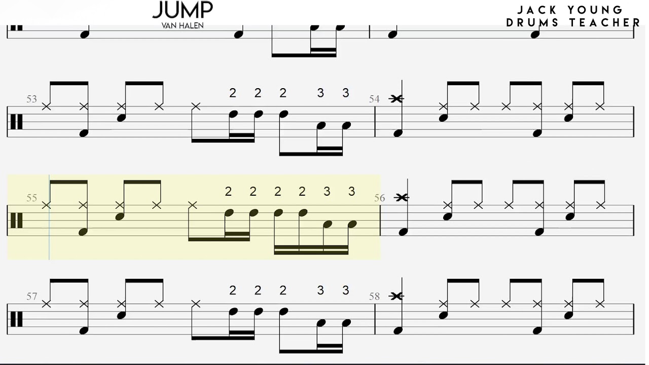 How to play Jump 🥁 on Drums - Trinity Rock & Pop Grade 4