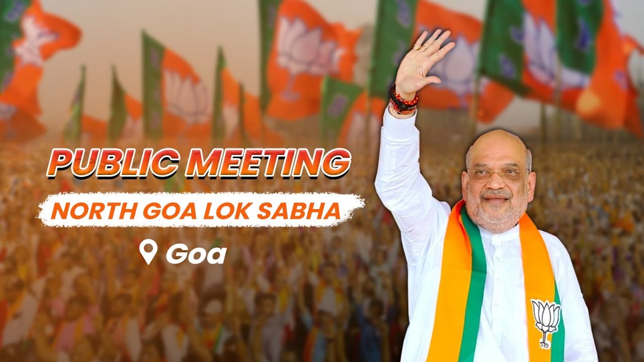 HM Shri Amit Shah addresses public rally in North Goa, Goa (03 May 2024).