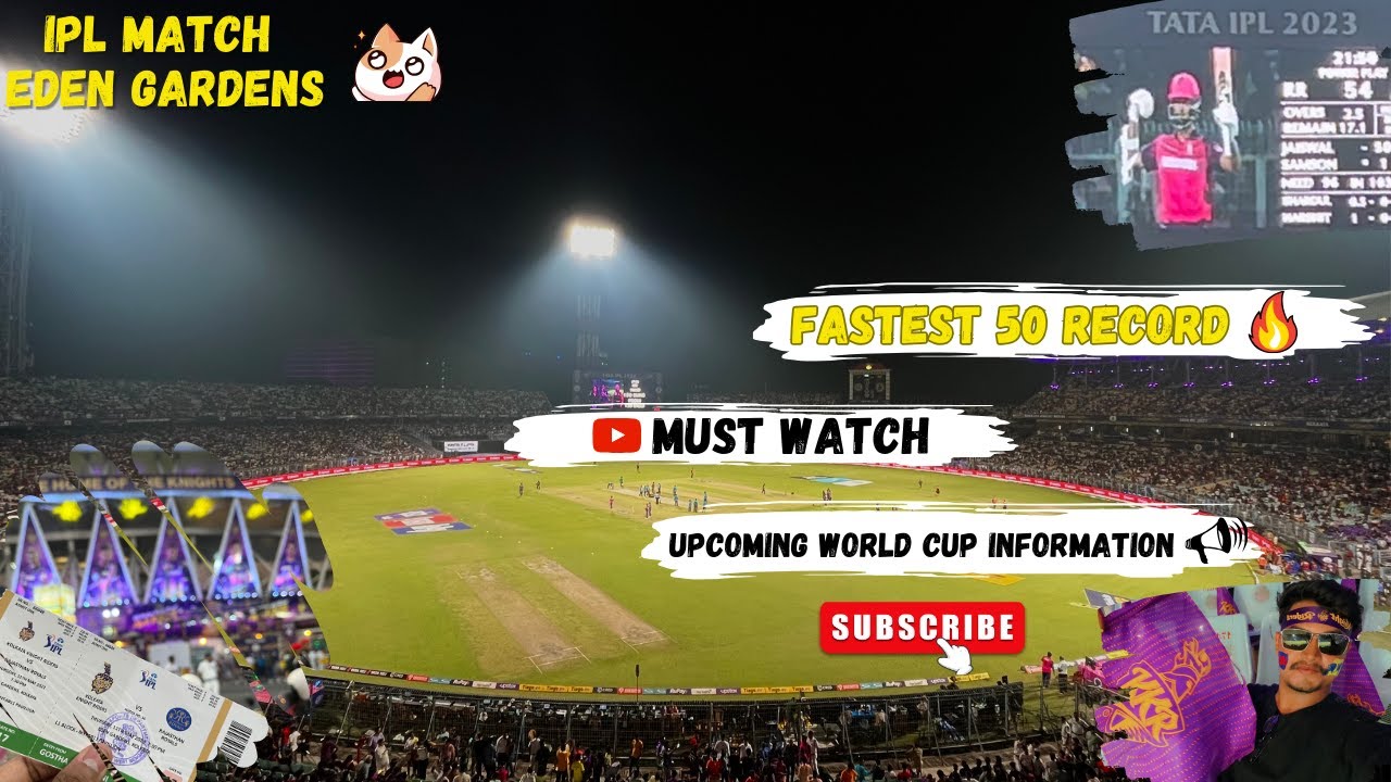 Yashasvi Jaiswal Ka Historic 50! 🔥| IPL Ka Sabse Tez 50 Run at Eden Gardens | KKR vs. RR Match Vlog