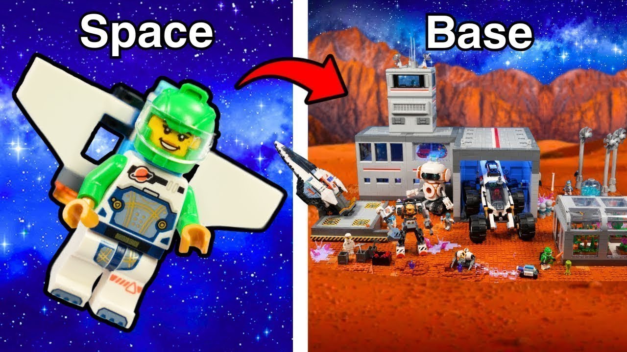 Я построил космическую базу из Lego