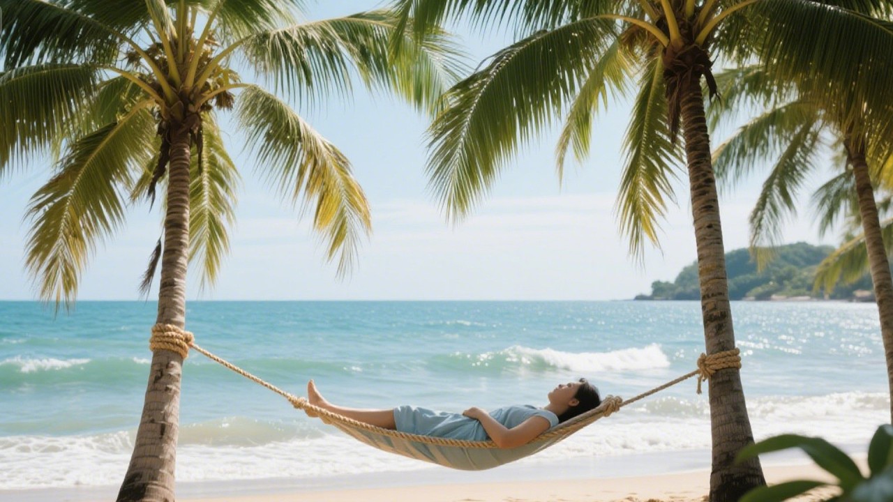 Tropical Beach Harmony Breaths Deeper Than Night For Peaceful Sleep Ambience 🌊