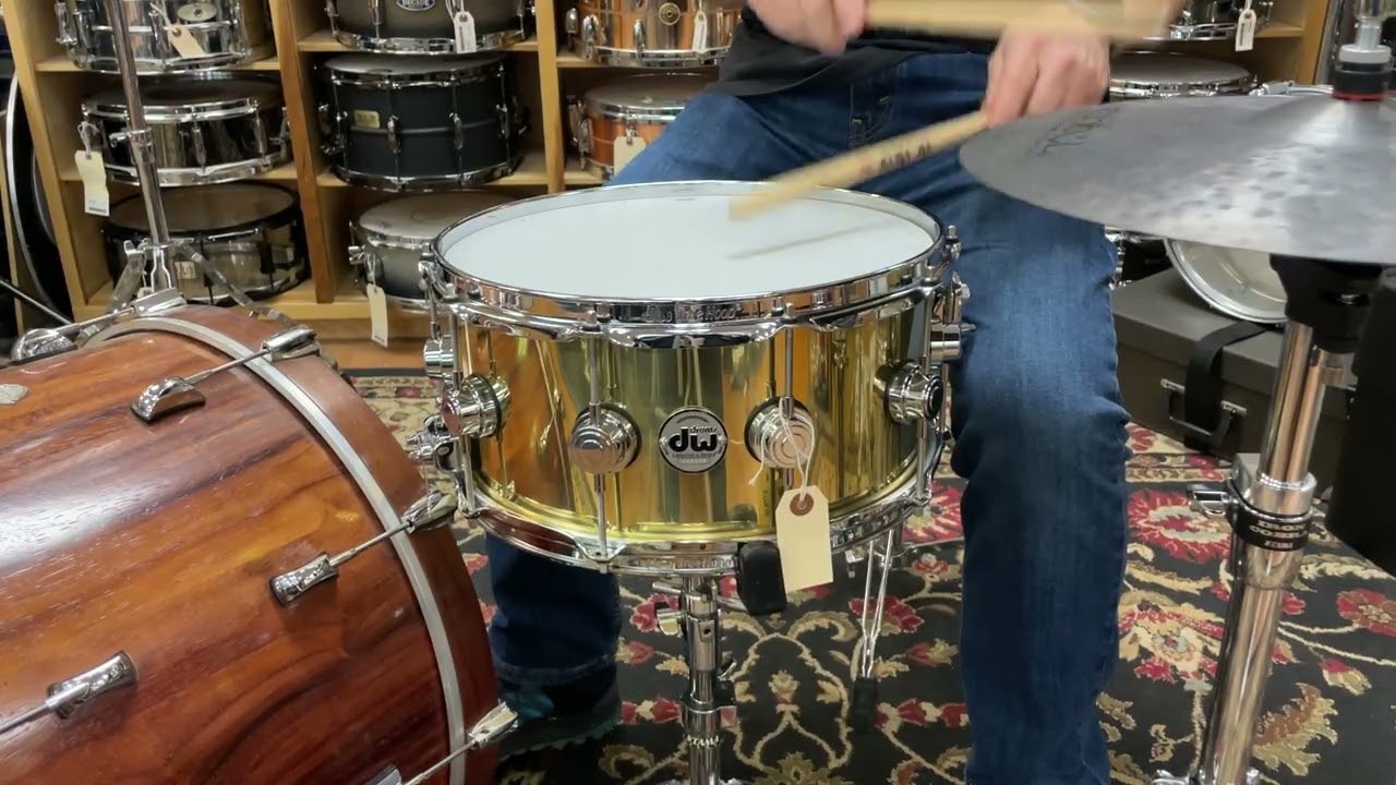 DW Drumworkshop Brass Snare - 3 TUNING TEST