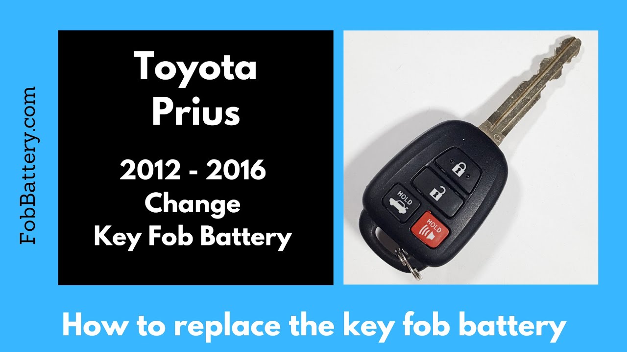 Toyota Prius Key Fob Battery Replacement (2012 - 2016)