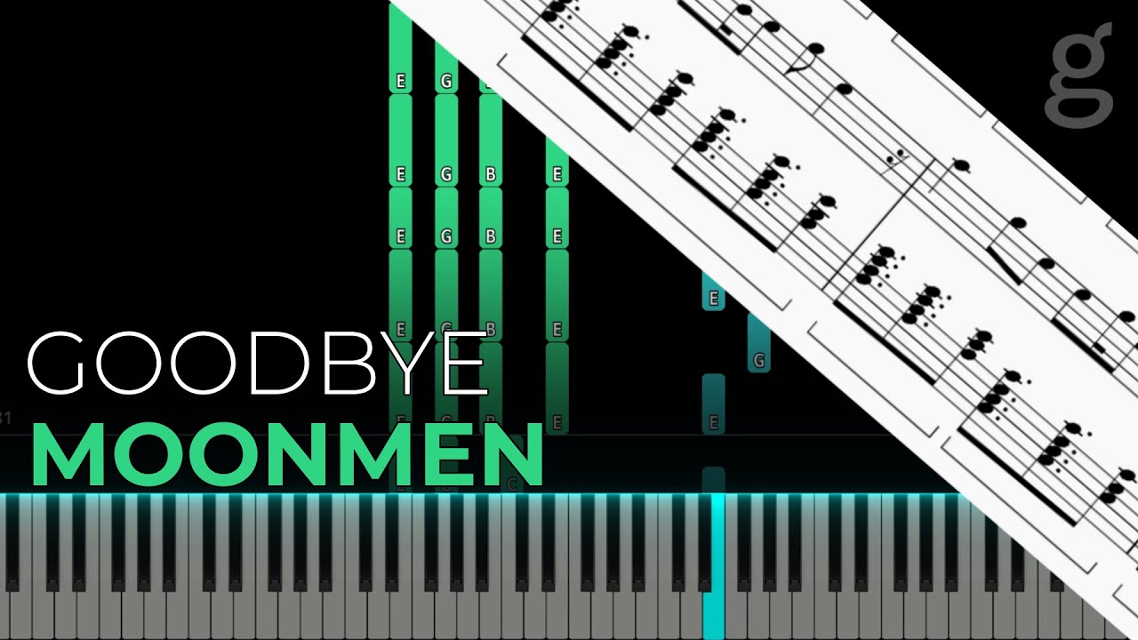 Goodbye Moonmen (Rick and Morty) | Piano Tutorial with Sheet Music