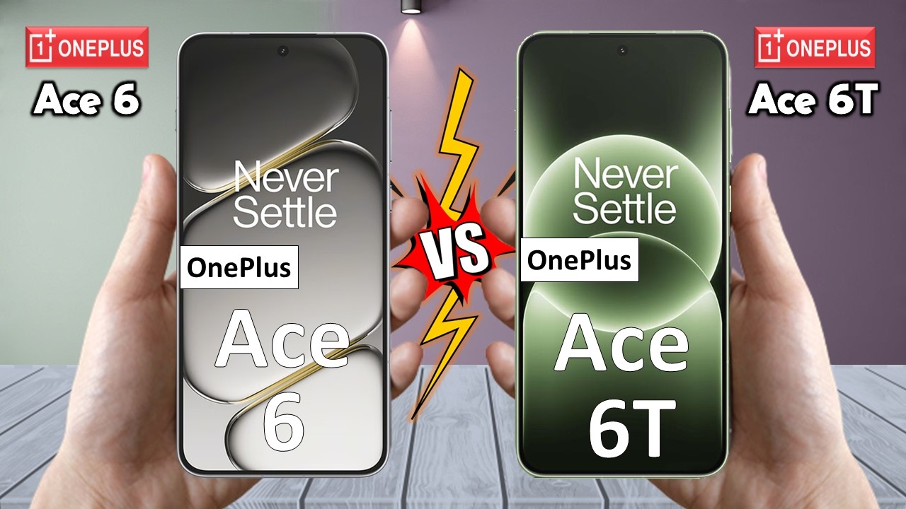 OnePlus Ace 6 против OnePlus Ace 6T — полное сравнение 🔥 Какой из них лучше для вас?