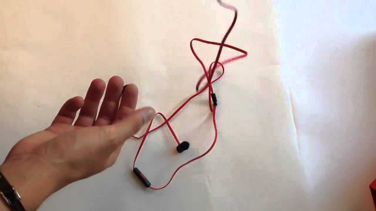 Обзор Наушников Beats By Dre urBeats black красный кабель