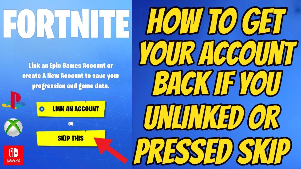 Fortnite: как вернуть аккаунт, если вы отвязали его или нажали «Пропустить»