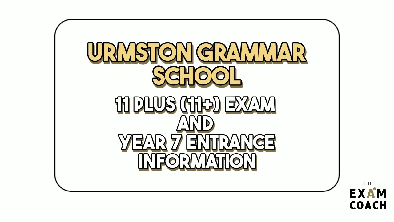 Urmston Grammar School 11+ (11 Plus) Exam Information and Admissions For Year 7 Entry