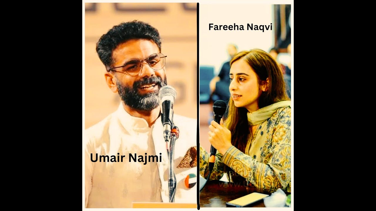 Umair Najmi and fareeha Naqvi @dubia #umairnajmi #fareehanaqvi  #poetry💕#poetrystatus🤞#poetrylovers
