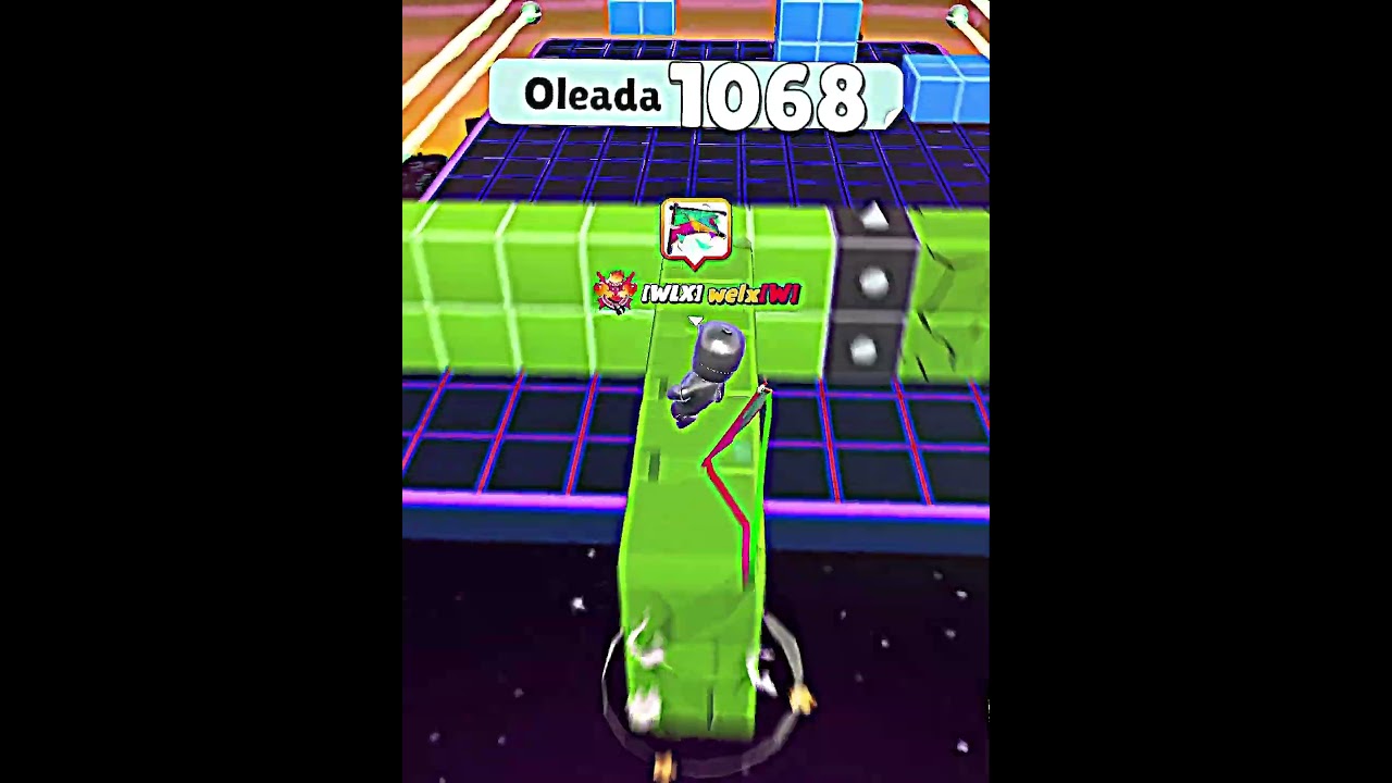 Stumble Guys Block Dash Endless 2 Clutch with Glider & Power Jump at Wave +1070! #stumbleguys