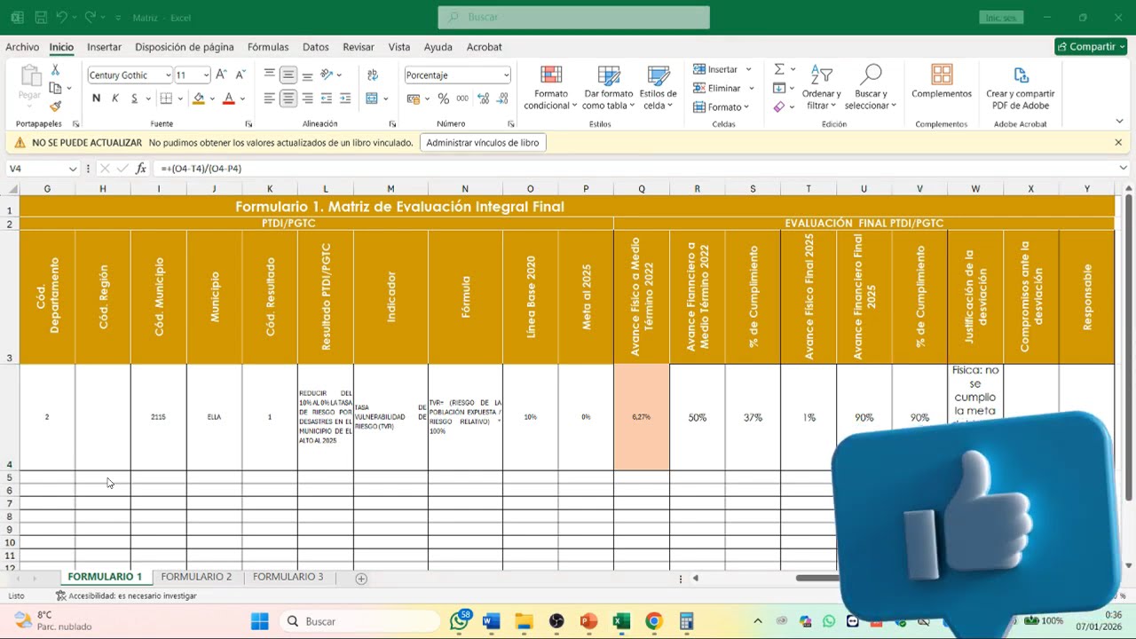 LINEAMIENTOS METODOLOGICOS DE EVALUACION FINAL PTDI PGTC TUT2