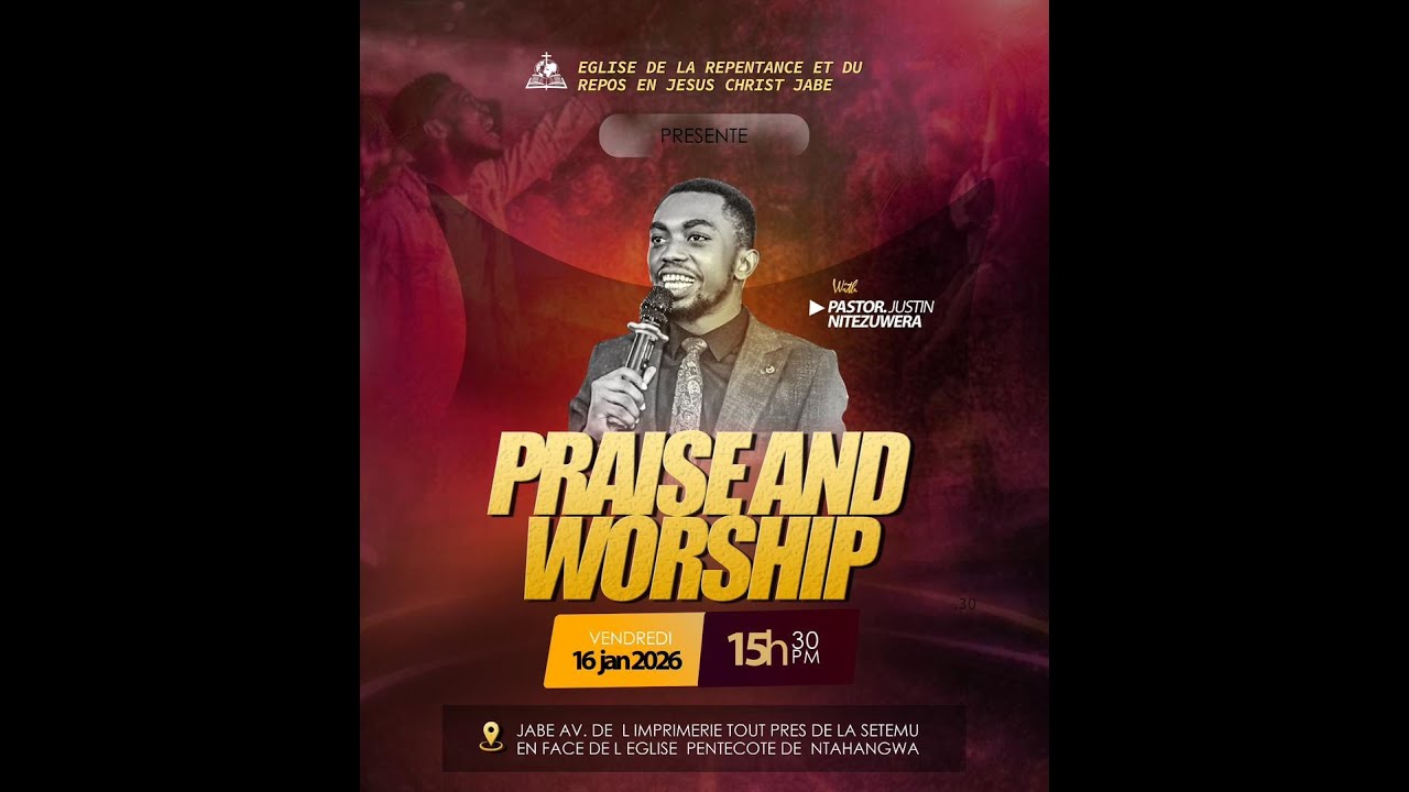 🔴 LIVE SERVICE FRIDAY 16/01/026// PRAISE AND WORSHIP // REPENTANCE AND REST IN JESUS CHRIST //