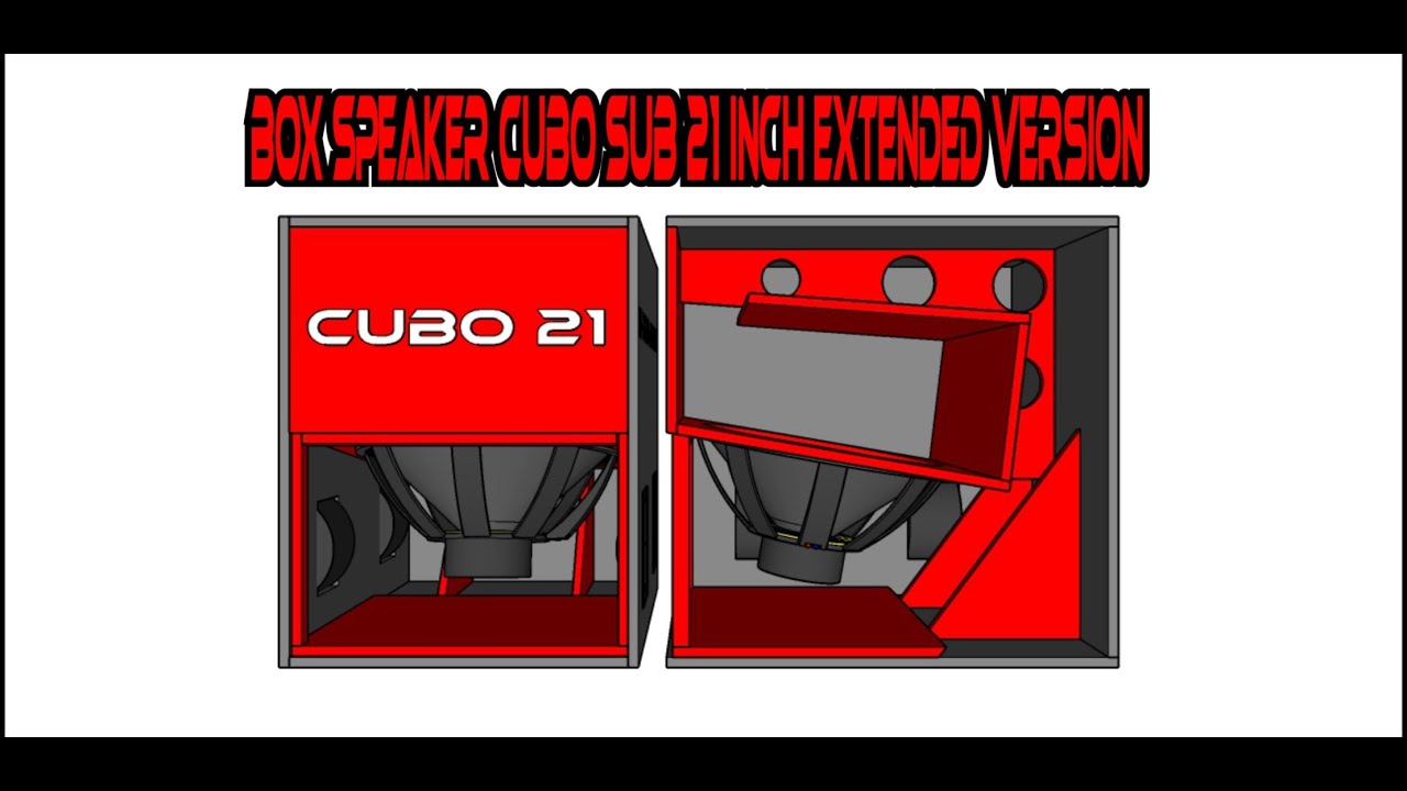 SKEMA [PLAN] BOX SPEAKER CUBO SUB121 SINGLE 21 INCH