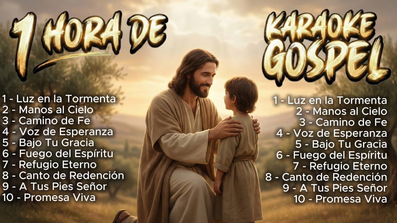 1 HORA DE MÚSICA GOSPEL CON LETRA PARA CANTAR | KARAOKE CRISTIANO DE ALABANZA Y ADORACIÓN #06