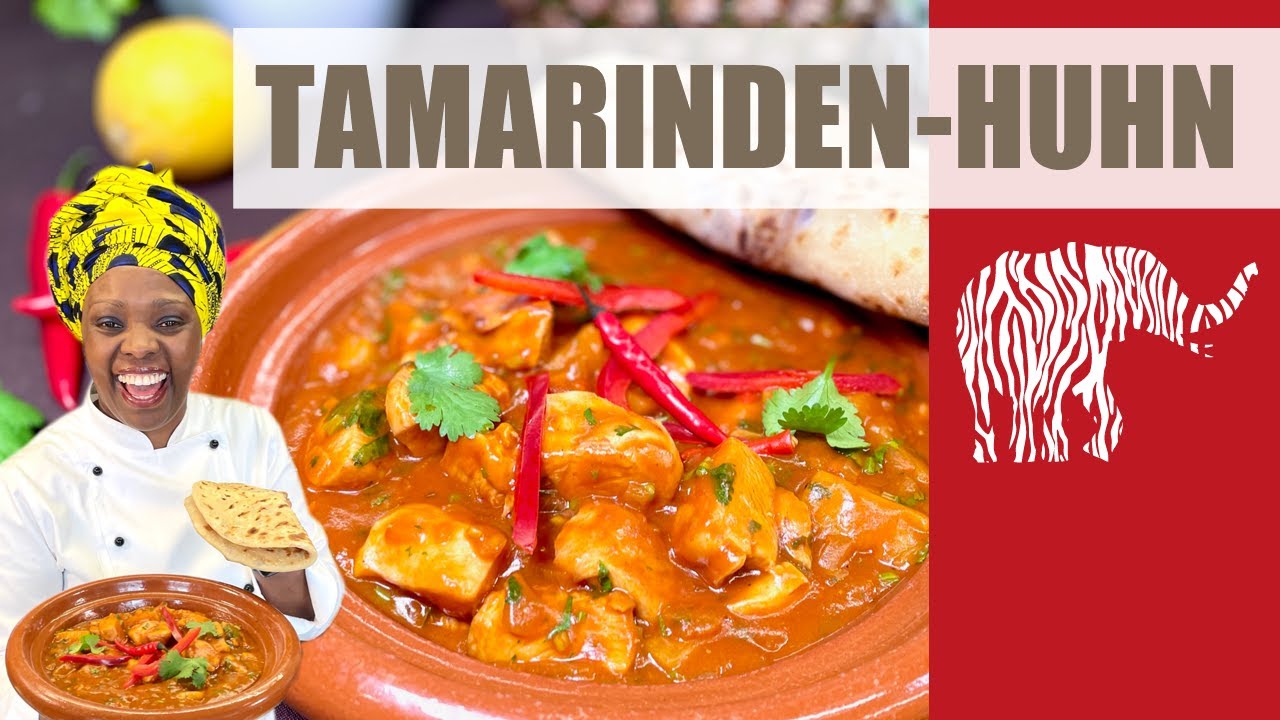 Kuku wa ukwaju - Hähnchenbrust mit Ananas in Tamarindensauce