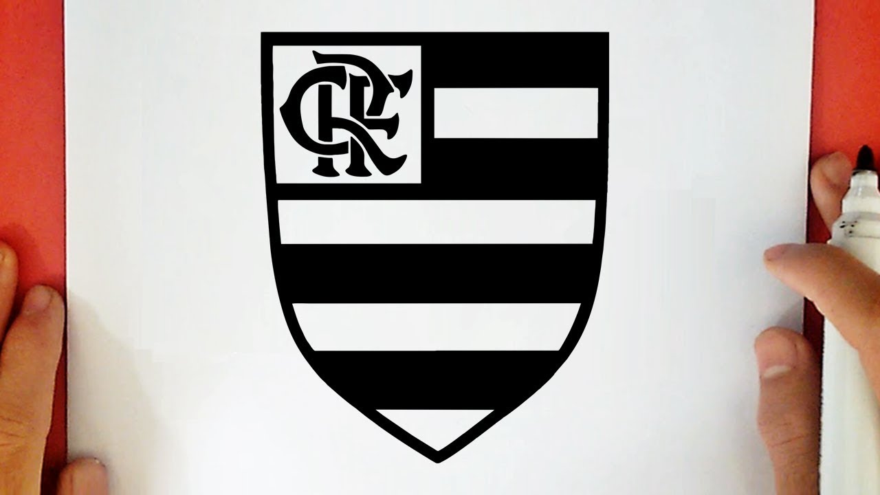 COMO DIBUJAR EL ESCUDO DEL FLAMENGO
