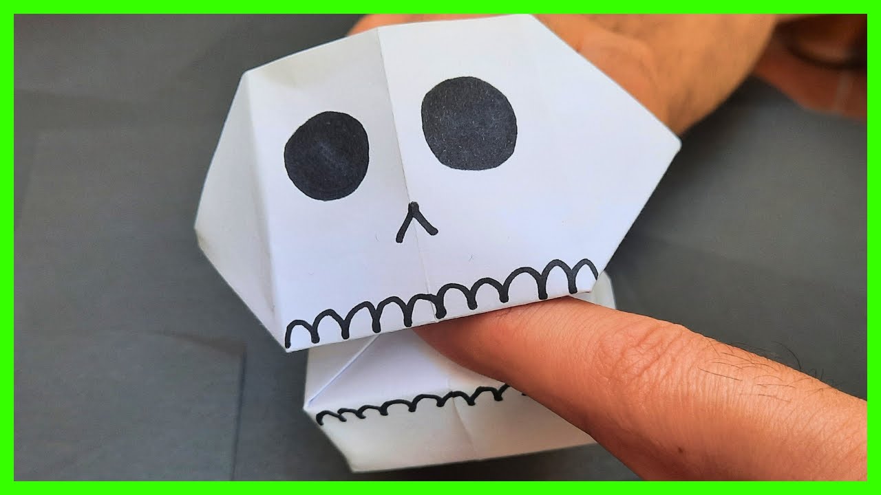 ⩥ Cómo hacer una CALAVERA de ORIGAMI 💀