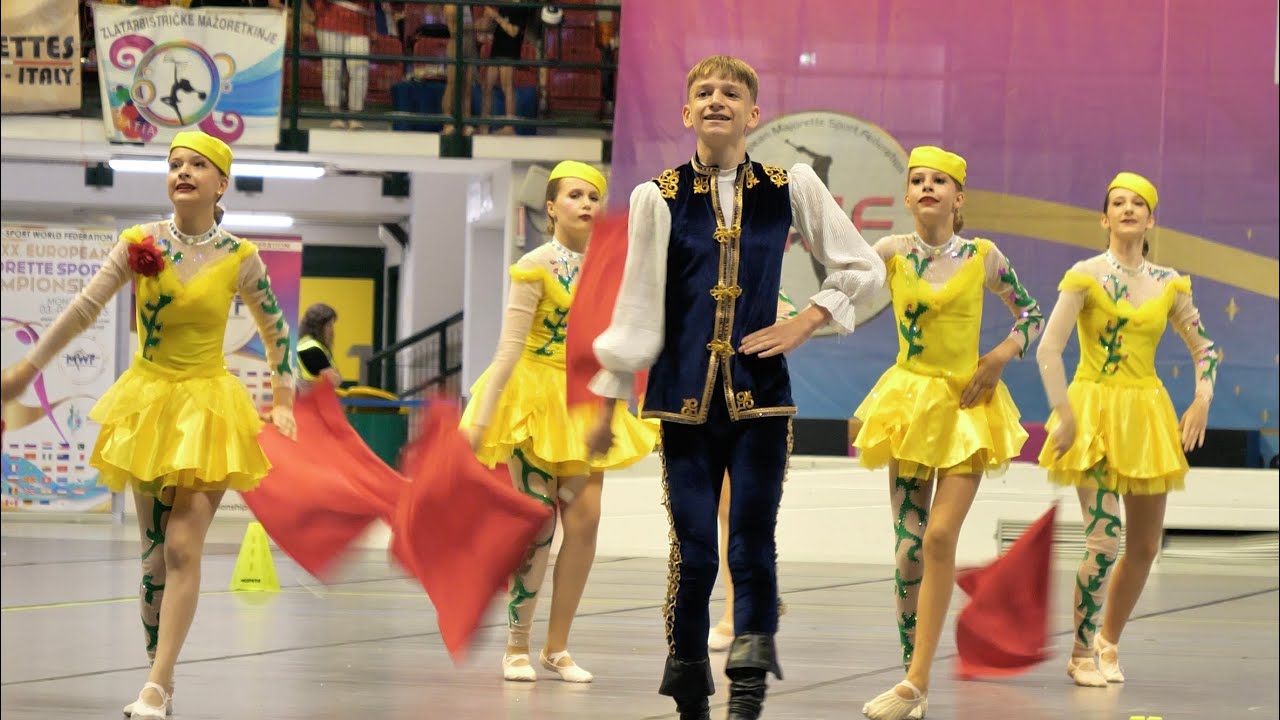 *Gare&scaron;ničke Mažoretkinje Gare&scaron;nica* -flag mini -XX European Majorette Championship MWF Monza 2025