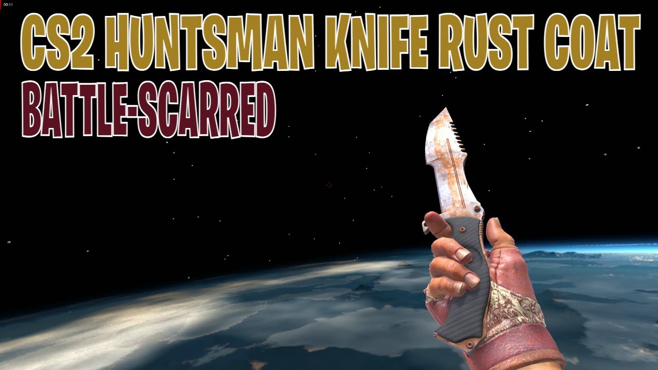 Huntsman Knife Rust Coat (Battle-Scarred) | CS2 Skin Showcase #442
