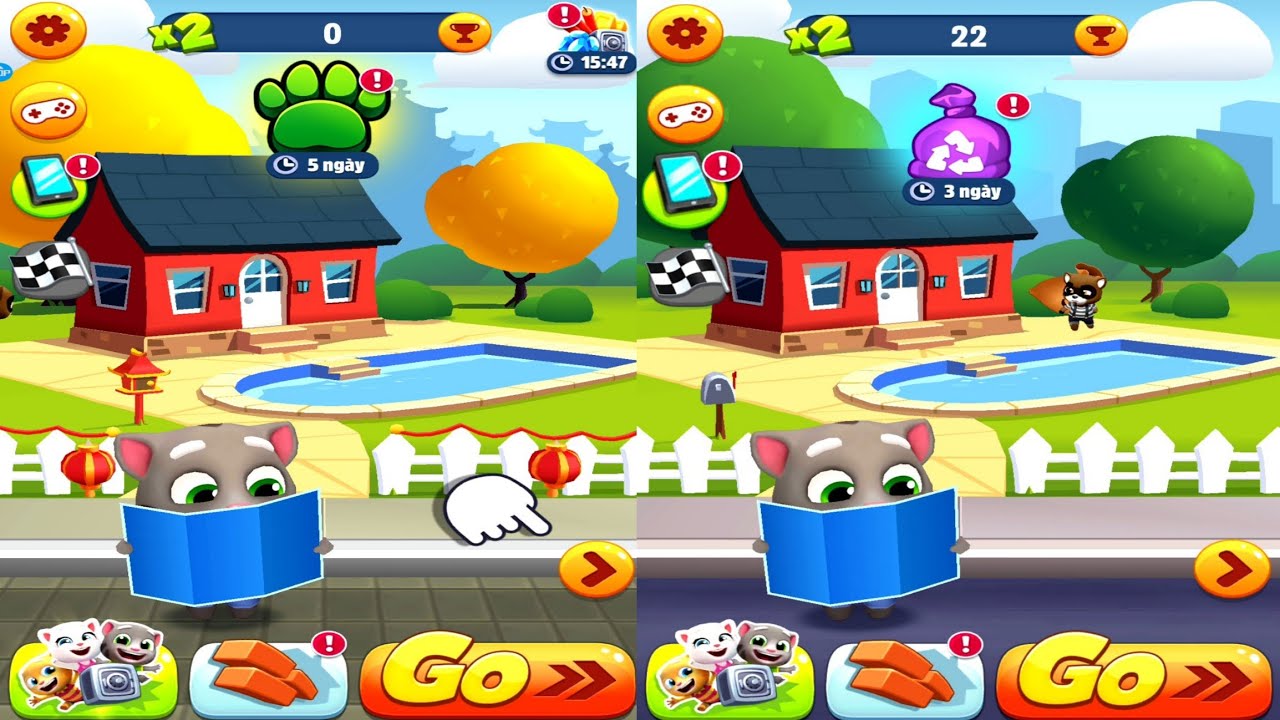 Talking Tom Gold Run Wildlife Run vs Restore the Planet - Shark Hank vs Eco Angela