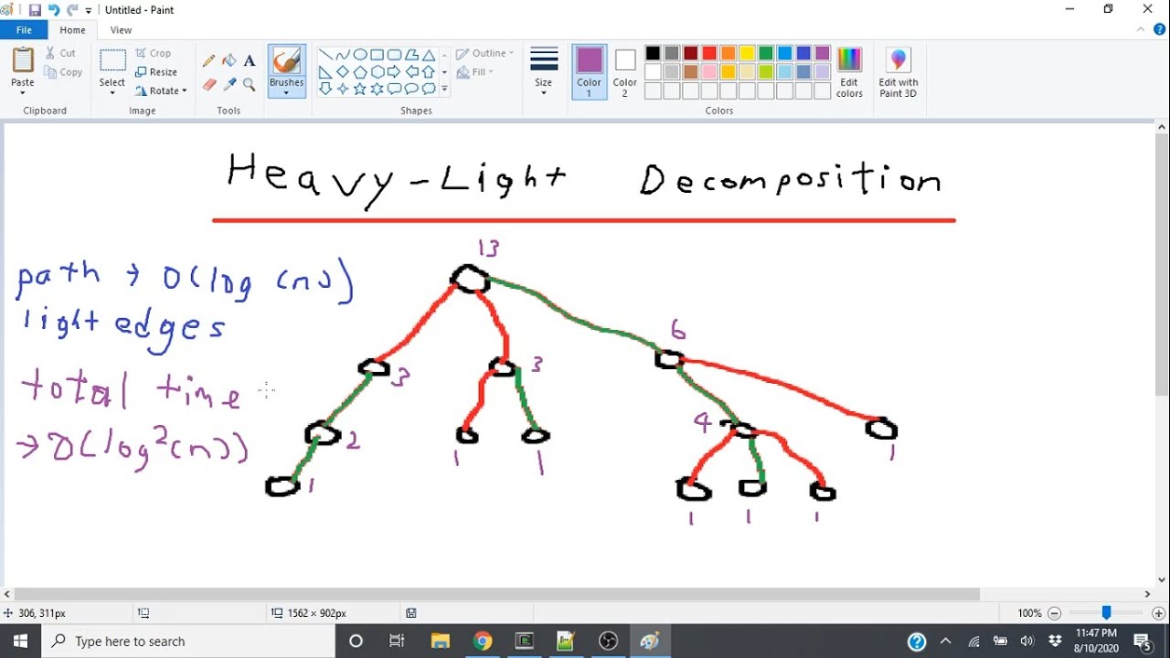 Hybrid Tutorial #-1: Heavy-Light Decomposition