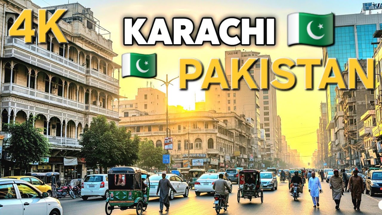 KARACHI City Driving Tour 4K - Pakistan Peaceful Streetview 