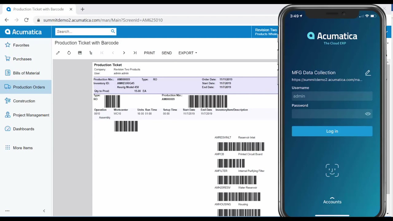 Streamline Your Shop Floor: Real-Time Data with Acumatica Bar Code Reader
