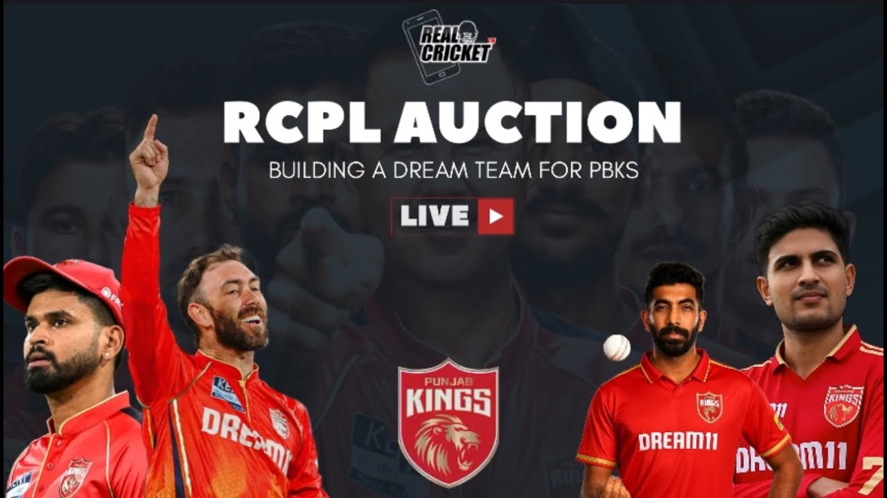 Rcpl Auction 2026 | Making Dream Team For Punjab Kings | Real Cricket 24 🔥