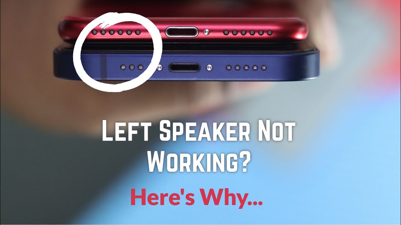 Почему левый динамик не работает на iPhone?
