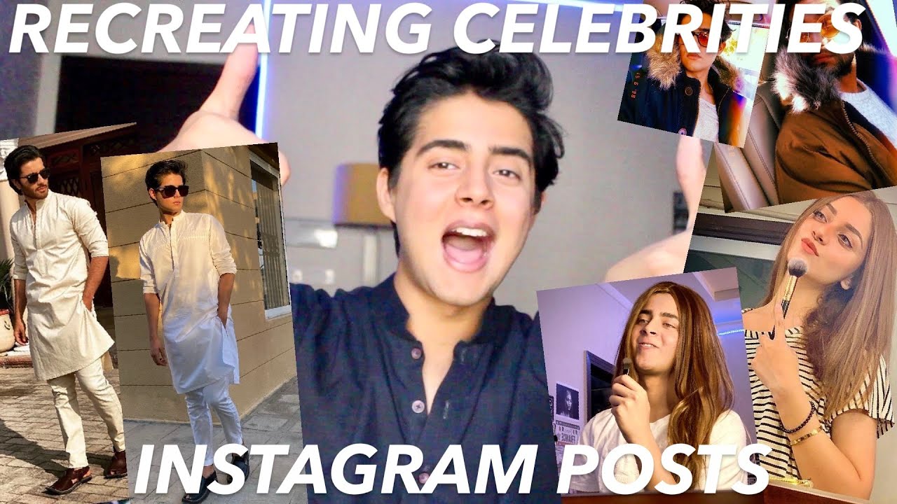 RECREATING CELEBRITIES INSTAGRAM POSTS !!!| Pakistani edition