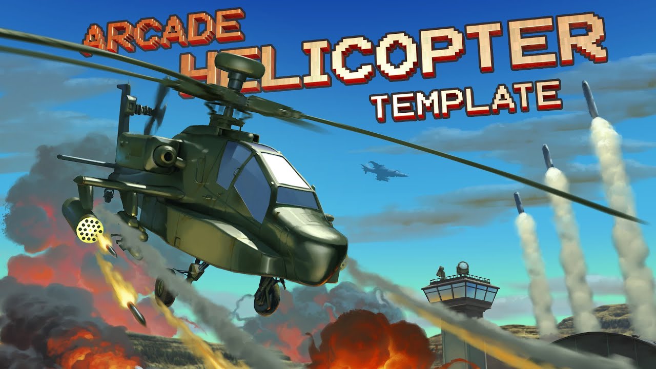 Arcade Helicopter Template (Unity 3D) - 5120 x 1440 - Ultra Wide Gaming - 32:9