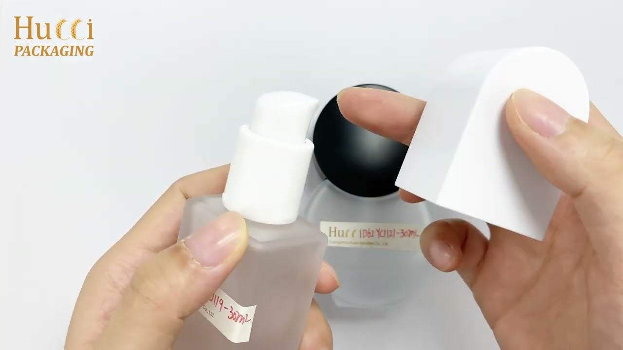 HF17-moisturizing Cream Glass Bottles with Pump