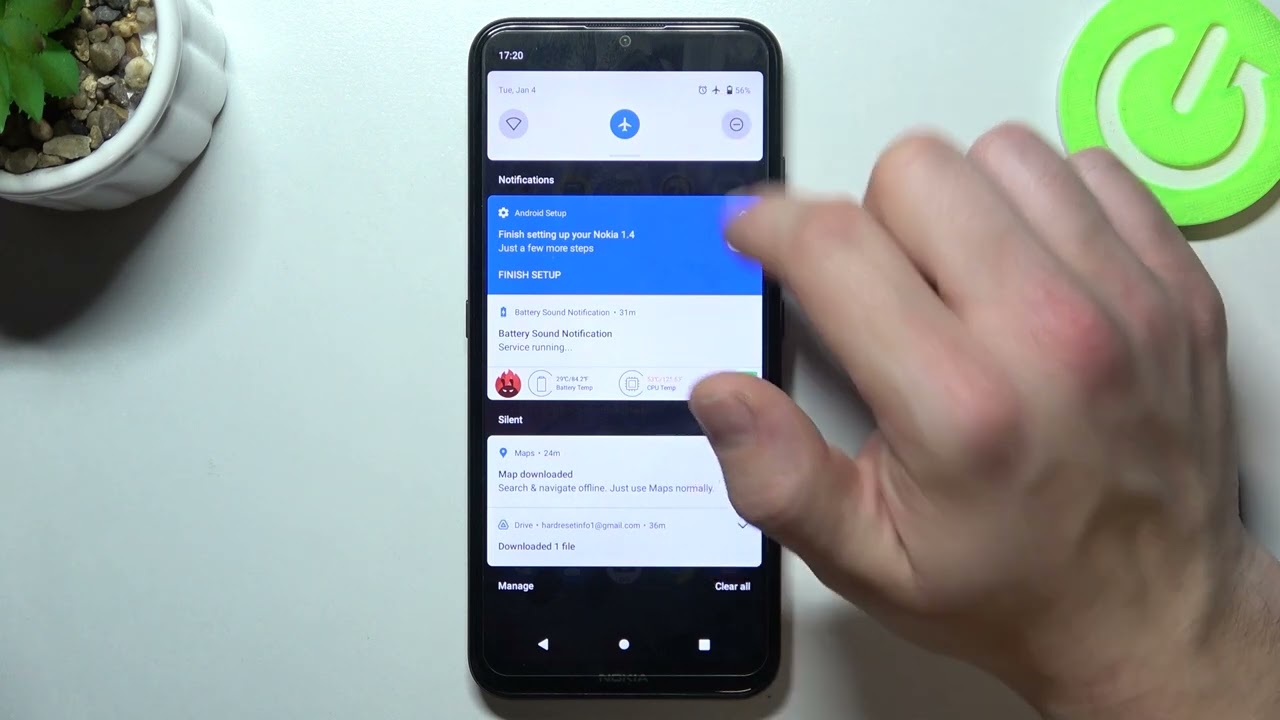 How to Enable / Disable Airplane Mode on NOKIA 1.4 &ndash; No Internet Connection
