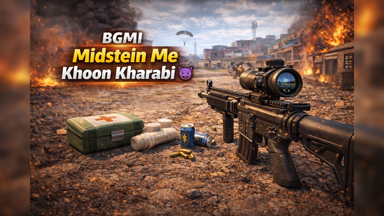 Midstein Me Khoon Kharabi 😈 | BGMI Livik Intense Gunfights