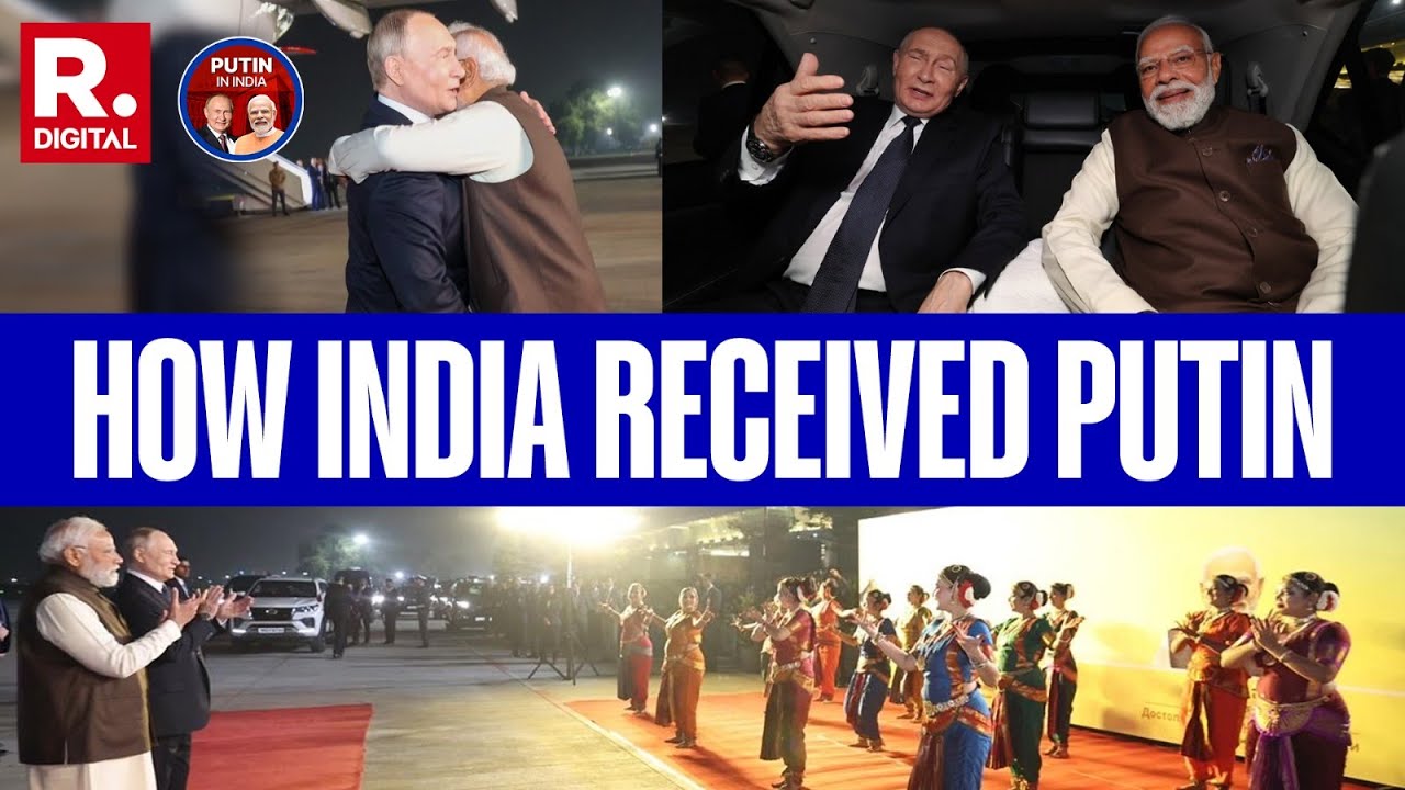 PM Modi Surprises Putin, Personally Welcomes Him at the Airport with Bear Hug