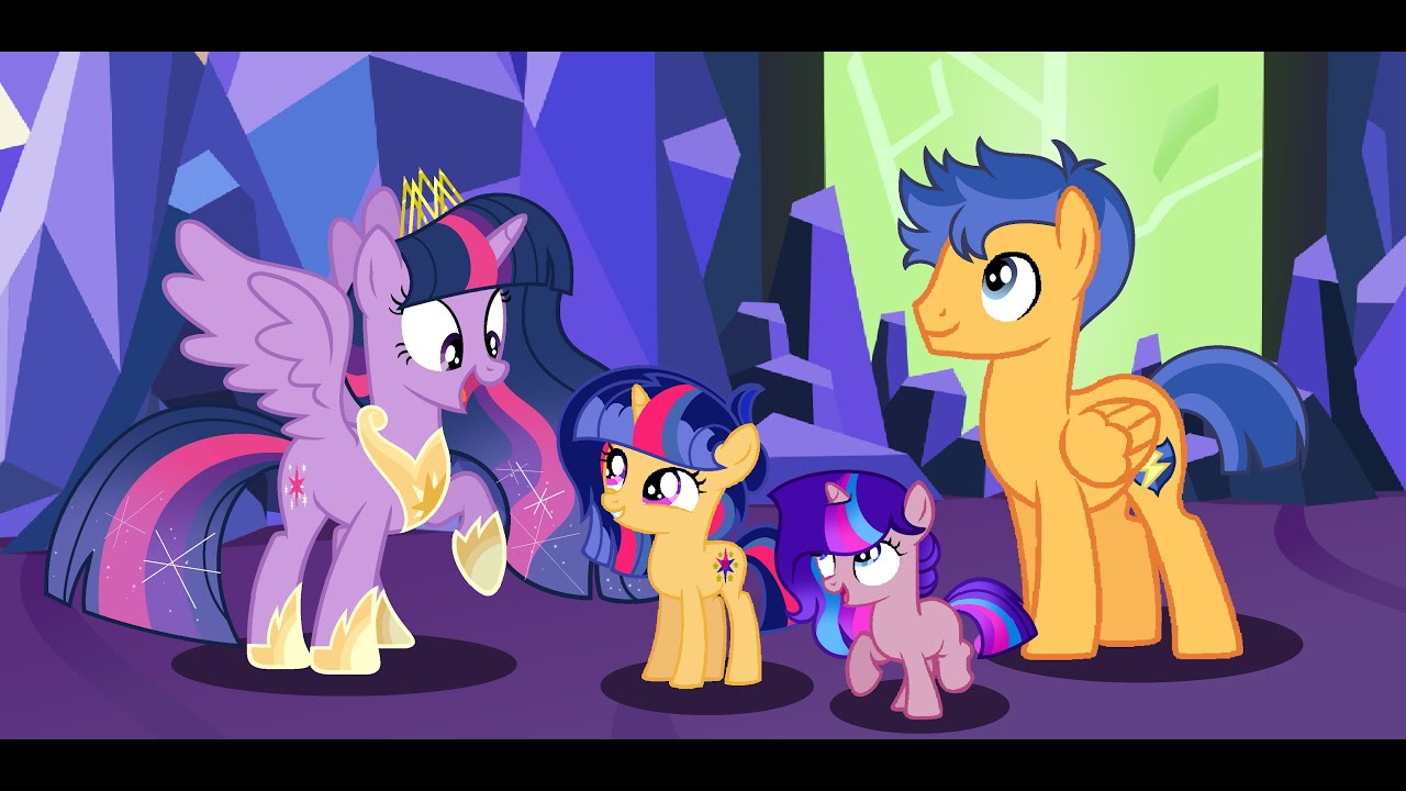 MLP [Next Gen] Flashlight Family(SpeedPaint)(Baseedit)