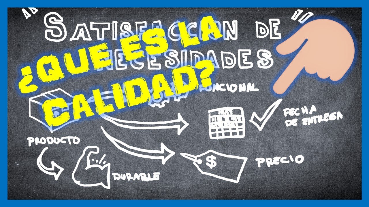 🔵¿QUE ES LA CALIDAD? | PRODUCTO O SERVICIO