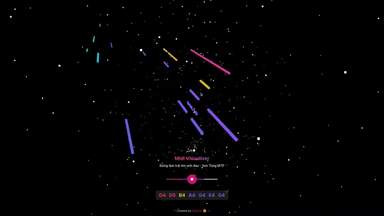 THREE.JS - MIDI Visualizer App