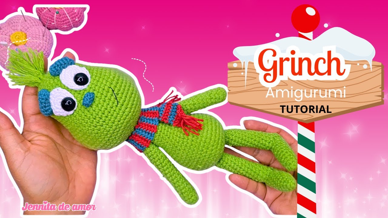 GRINCH  AMIGURUMI  -Patrón en Video Español e Ingles- Amigurumi Tutorial