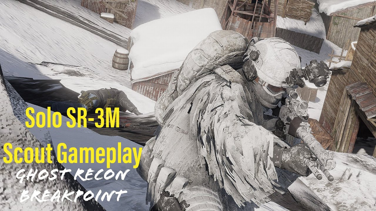 Solo SR-3M Scout Gameplay | Ghost Recon Breakpoint | No HUD Extreme Difficulty | Gold Mountain Mine