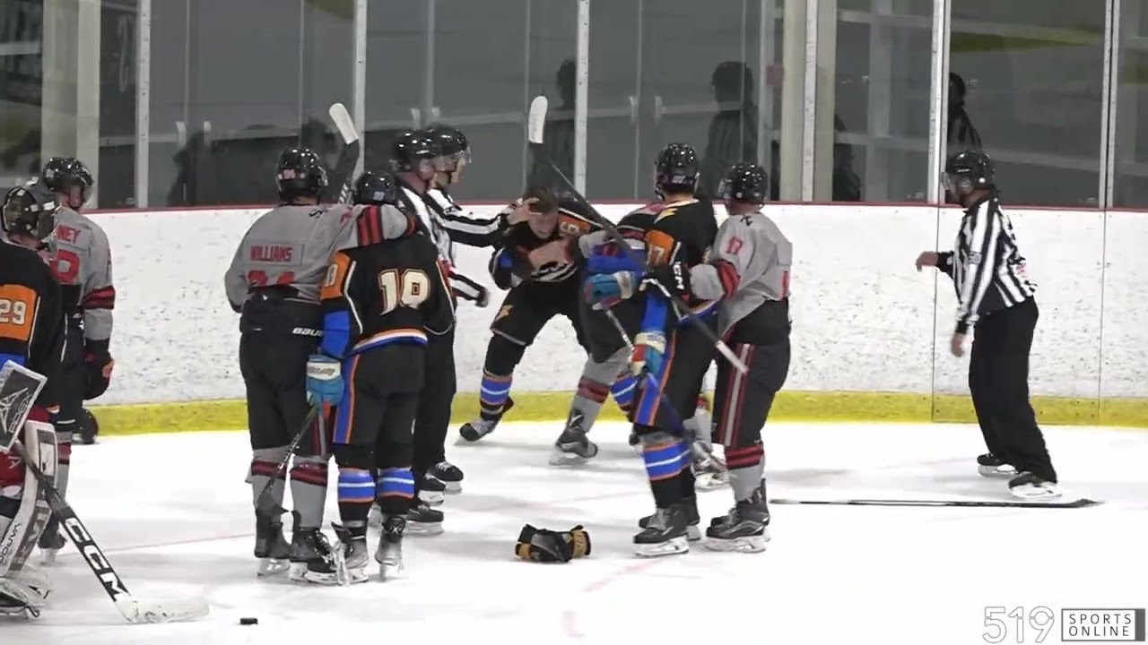 Хоккей NPHL - Six Nations Ironmen против Orangeville Blitz