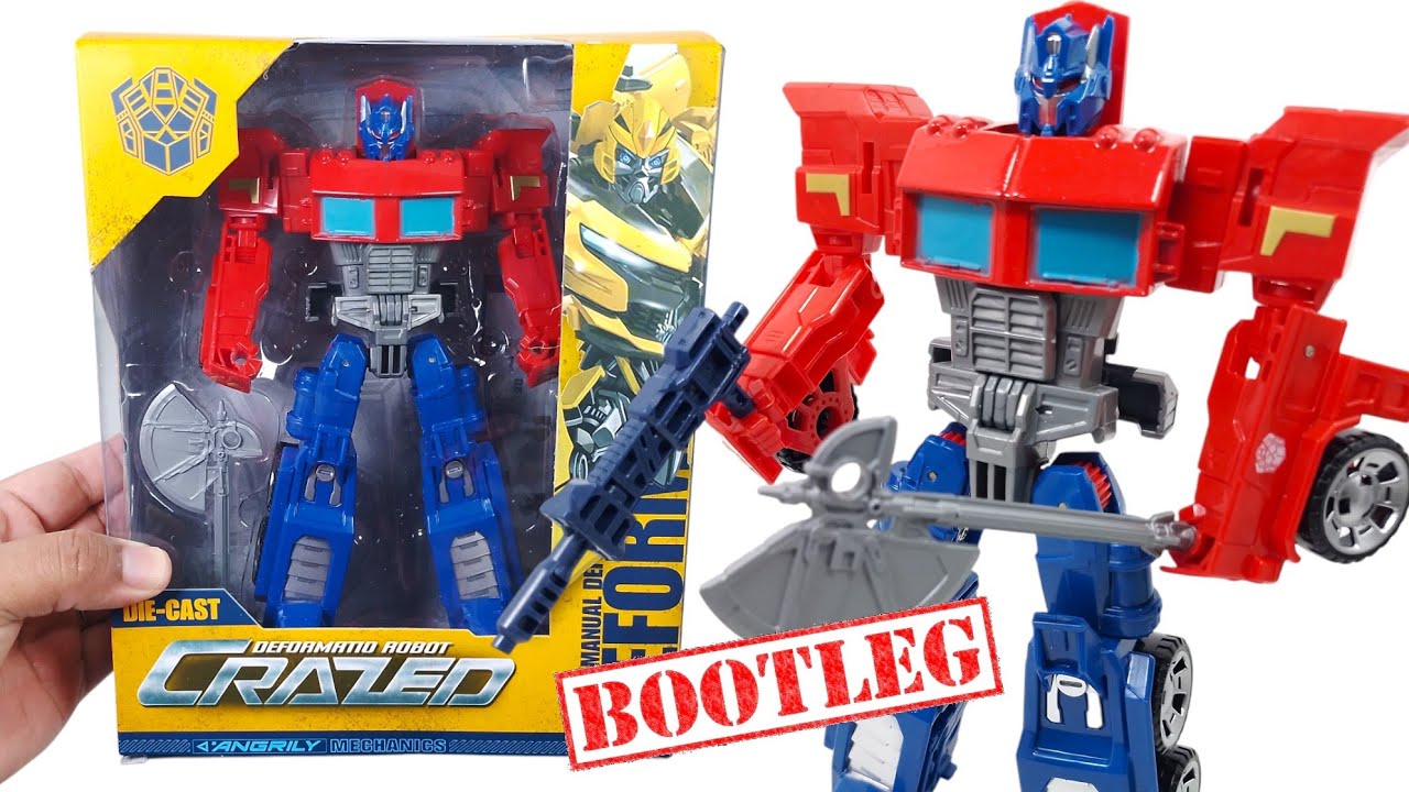 Optimus Prime Transformers Cyber Battalion BOOTLEG KO Deformatiom Robot Crazed Unboxing! | Victron