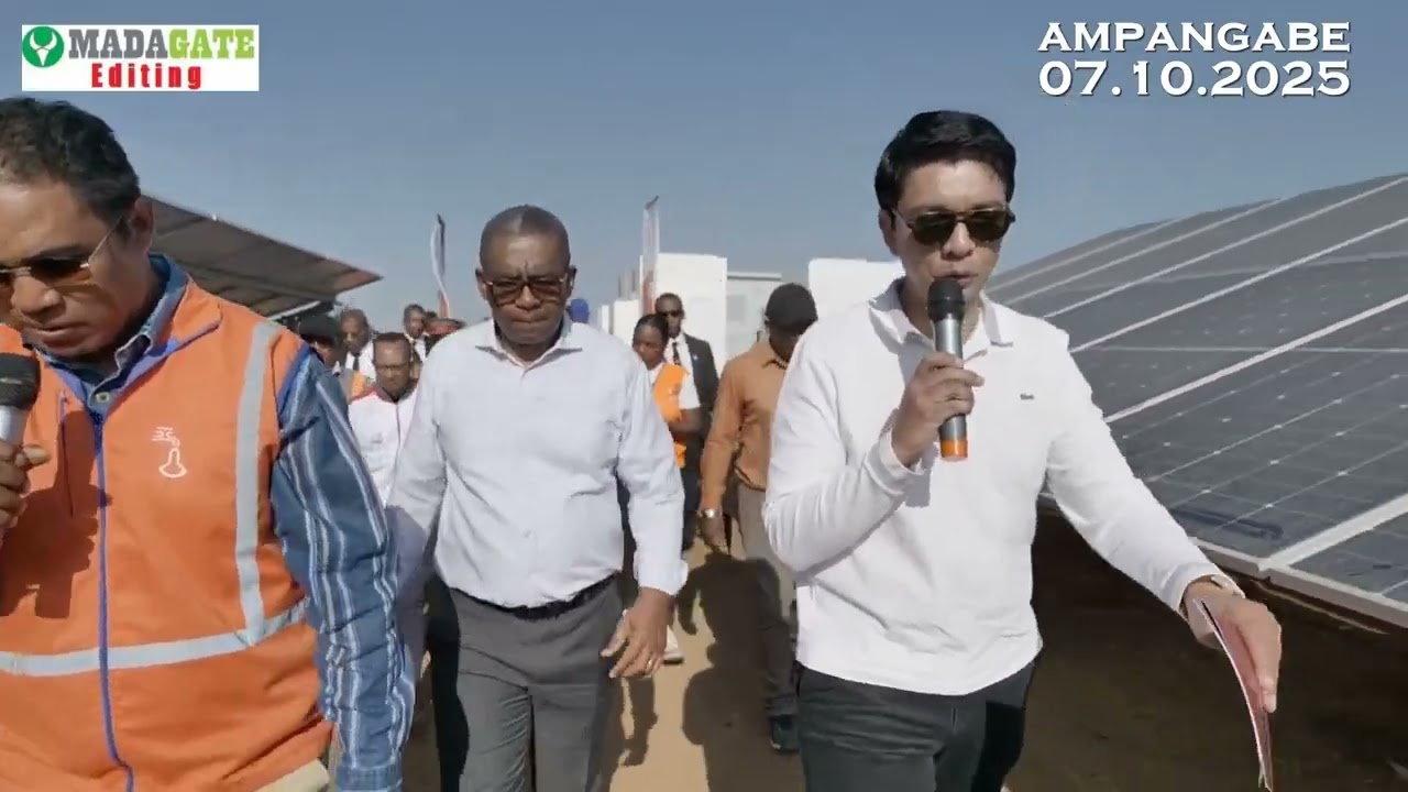 Andry Rajoelina Ampangabe parc solaire 07 10 2025