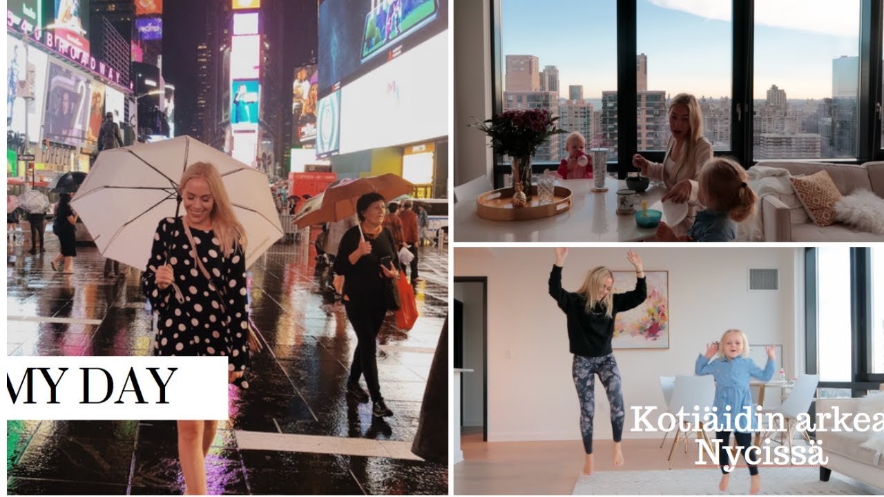 NYC MY DAY | Lapsiperheen hektiset arkiaamut, kuulumisia &Times Square