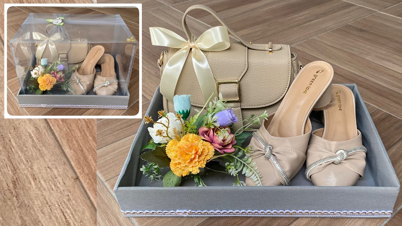 DIY | Cara Membuat Seserahan Pernikahan l Menghias Hantaran Tas Dan Sepatu | Buat Hantaran Sendiri