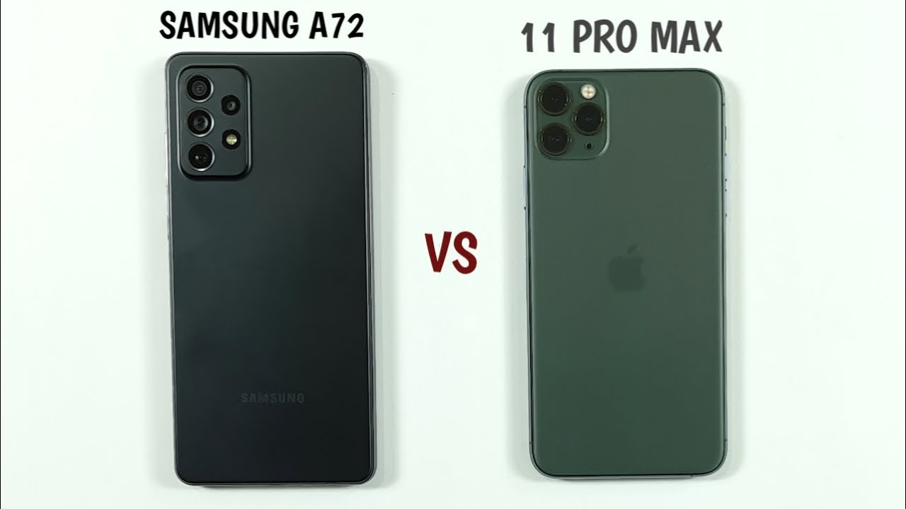 Samsung A72 vs iPhone 11 Pro Max Speed Test & Camera Comparison
