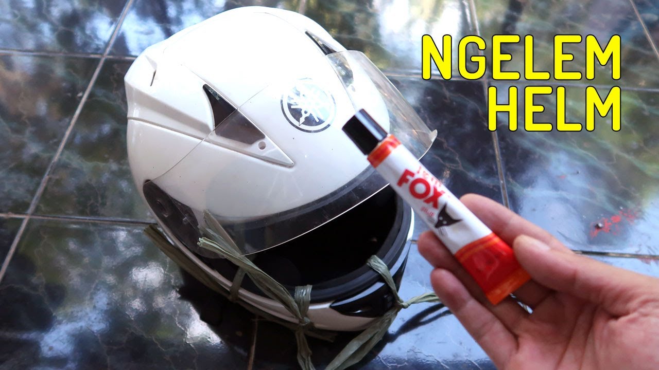 Memperbaiki Helm Rusak dengan Lem Fox